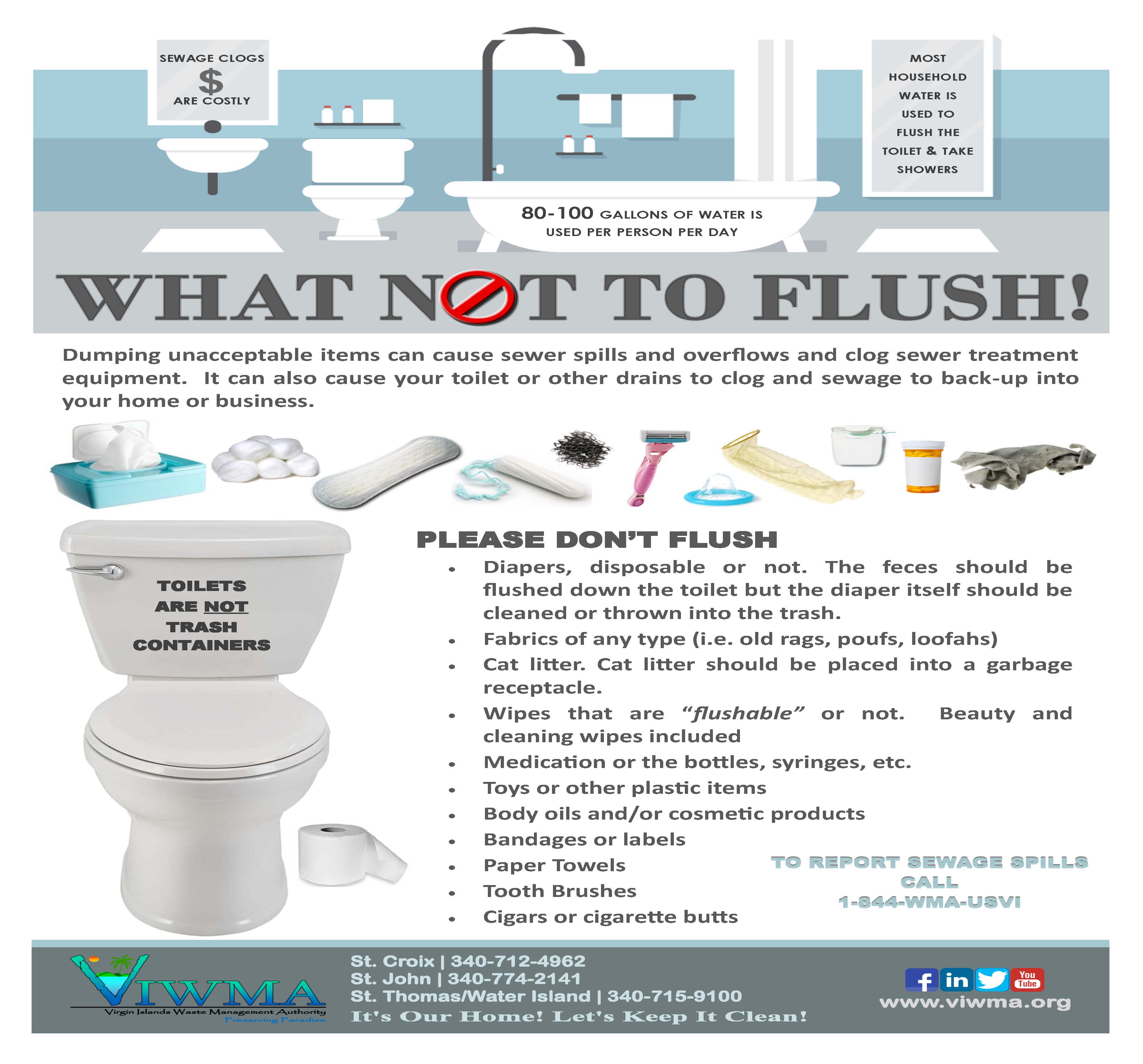 what not to flush flyer